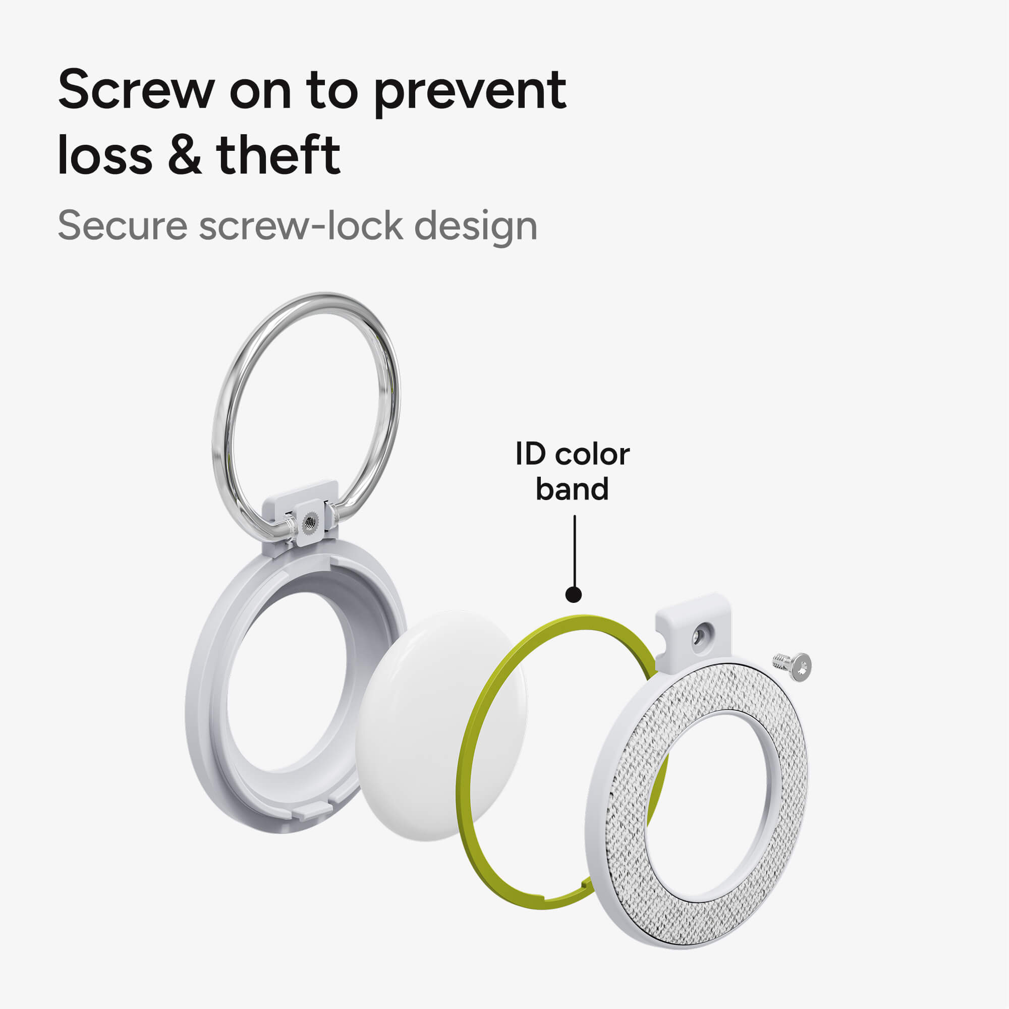 Knit AirTag Case with Ring Attach - 4 pack