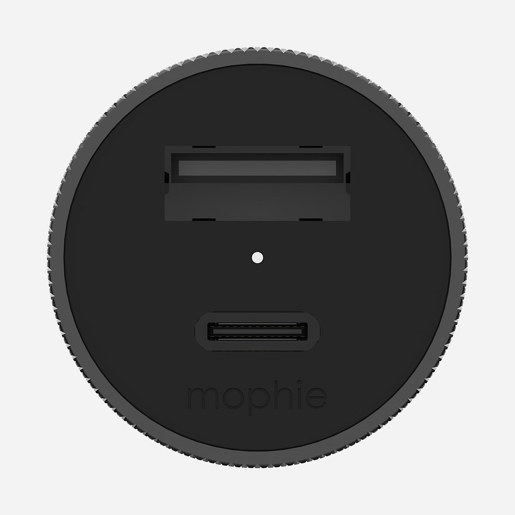 32W Dual Port USB-C + USB-A Car Adapter