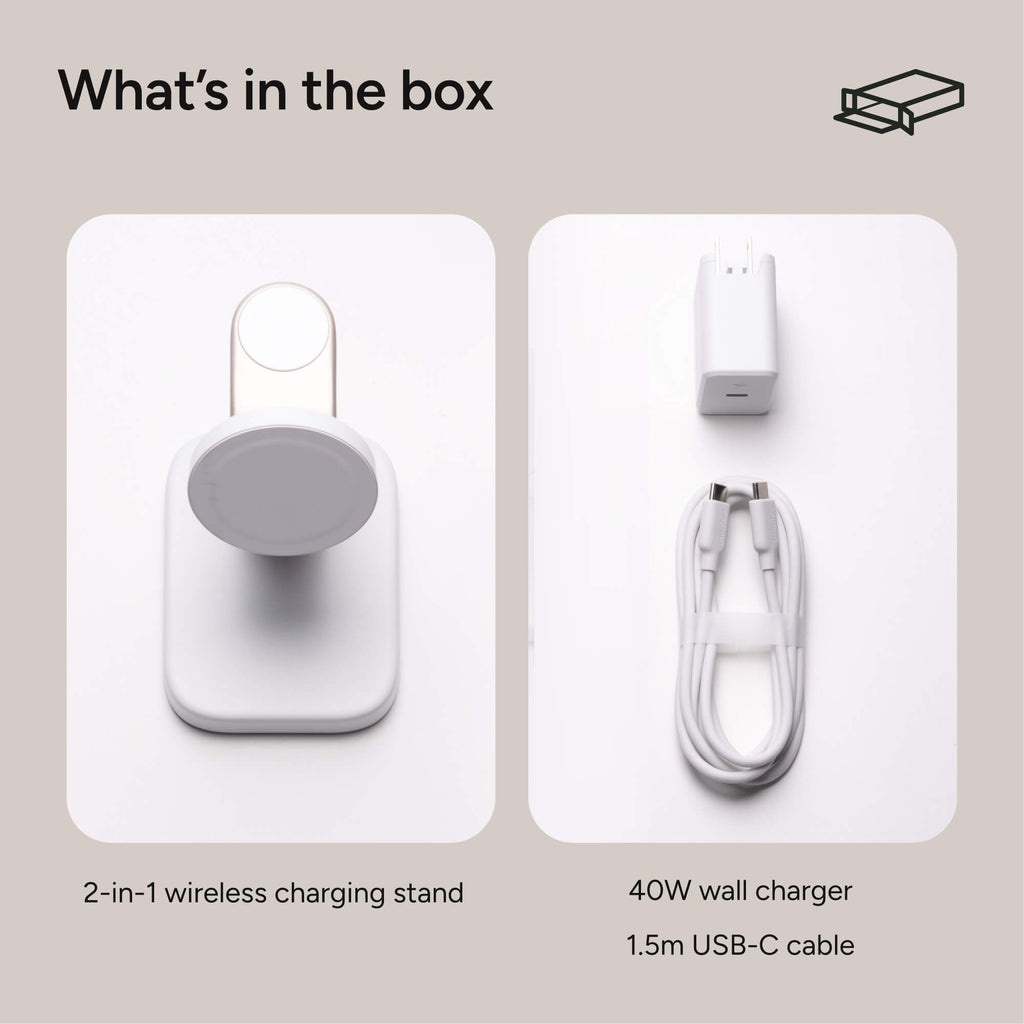 2-in-1 Wireless Charging Stand for Watch