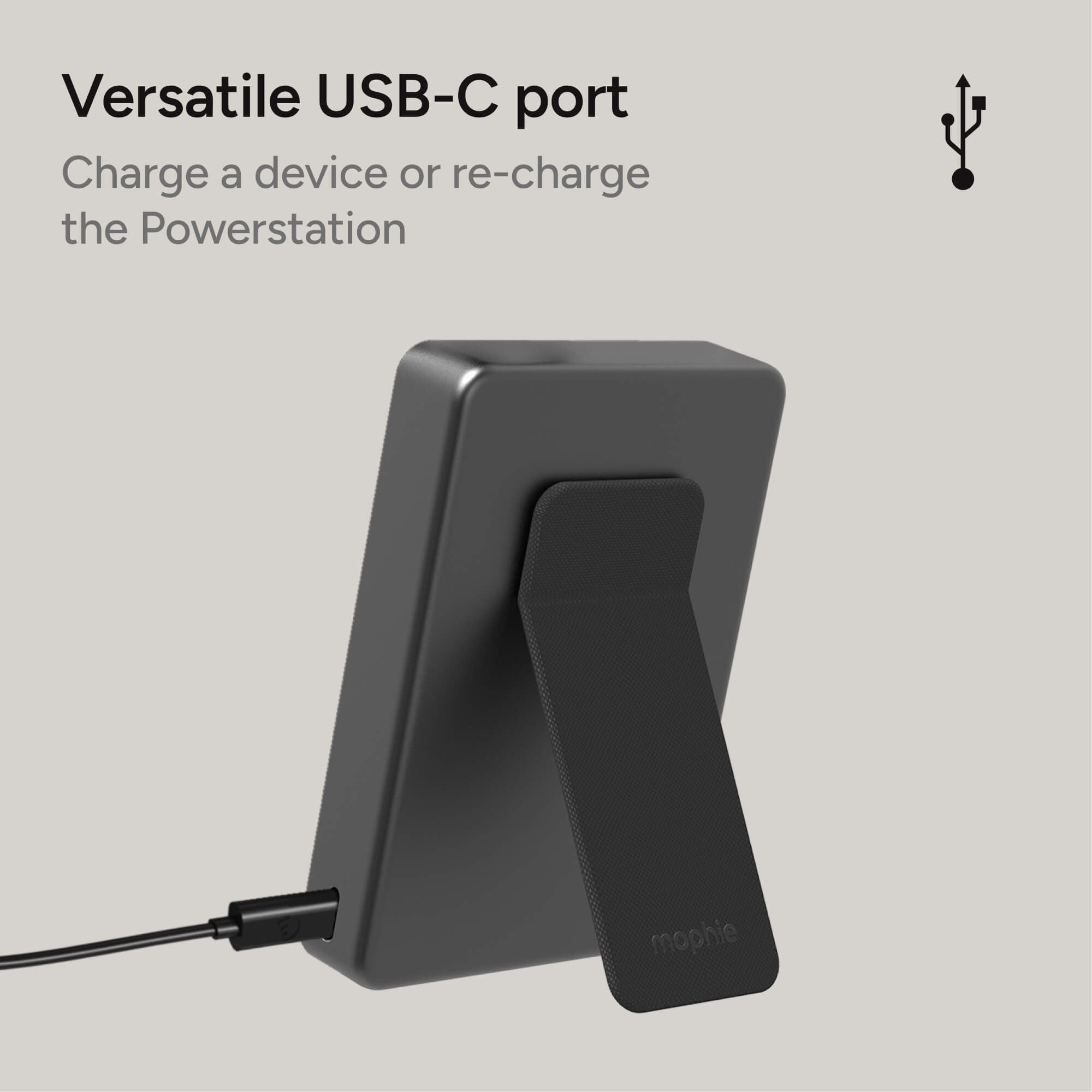 Slim Wireless 10K Powerstation - Power Bank with Stand